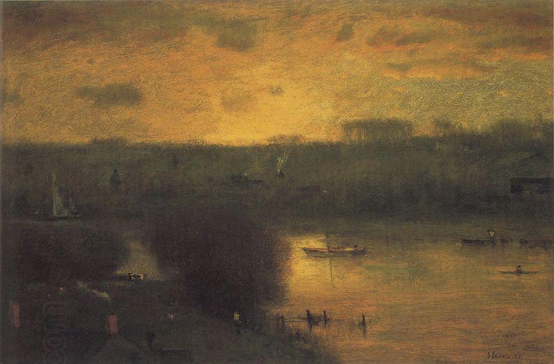 George Inness Sunset on the Passaic oil painting picture